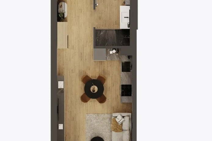 1-bedroom apartment in k.k. Chayka