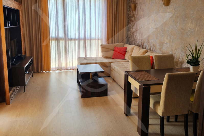 Three-room apartment in Sunny Beach resort with terrace