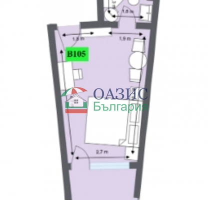 Photo 4 — 1-bedroom apartment in Oblast Burgas, Obzor
