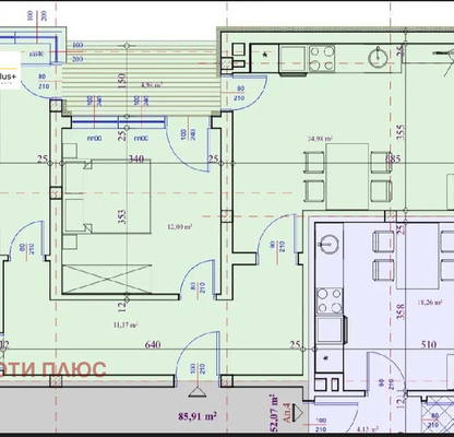 Снимка 4 — Тристаен апартамент в Пазарджик, Център