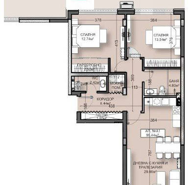 Photo 3 — 3-bedroom apartment in Pernik, Iztok