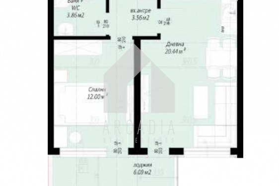 2-bedroom apartment in Plovdiv, Belomorski