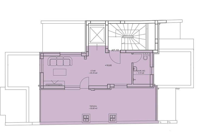 1-bedroom apartment in Plovdiv, Centyr