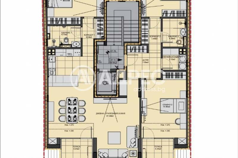4-bedroom apartment in Plovdiv, Centyr