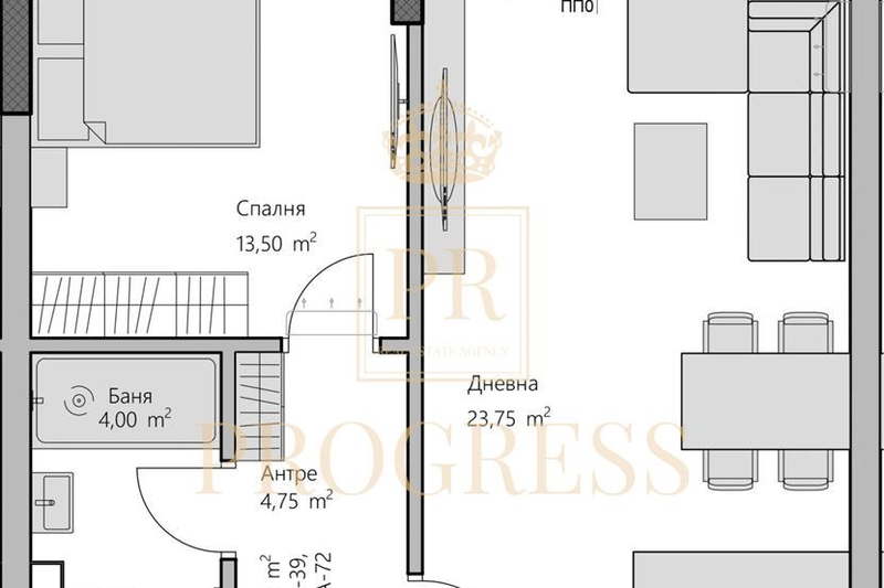 2-bedroom apartment in Plovdiv, Hristo Smirnenski