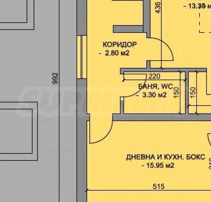 Снимка 3 — Двустаен апартамент с тераса в Каменица 1, Пловдив