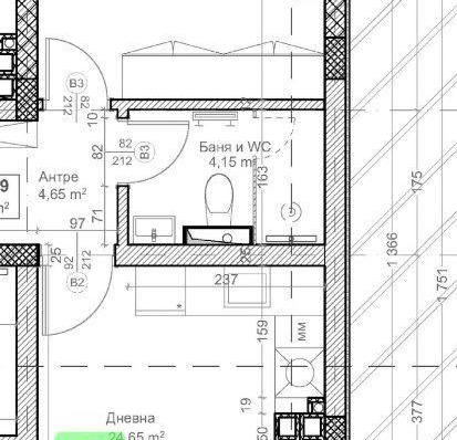 Снимка 3 — Двустаен апартамент с тераса в Каменица 2, Пловдив