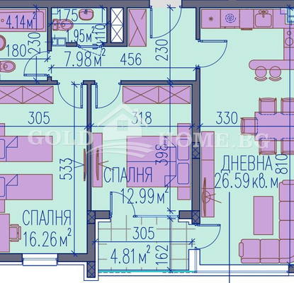Photo 2 — 3-bedroom apartment in Plovdiv, Kamenica 2