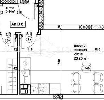 Снимка 2 — Двустаен апартамент в Кючук Париж с тераса, Пловдив