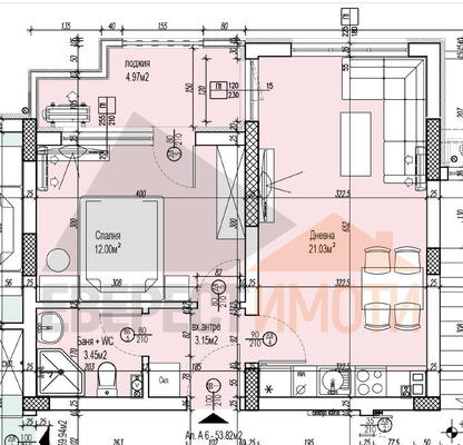Снимка 3 — Двустаен апартамент в Кючук Париж, Пловдив с тераса