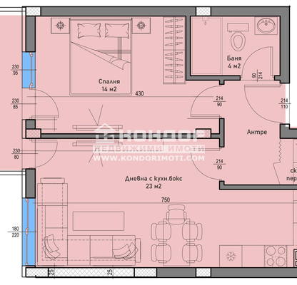 Photo 5 — 2-bedroom apartment in Plovdiv, Kyuchuk Parij