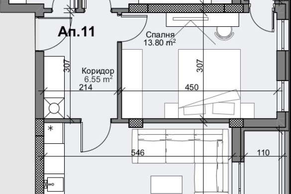 3-bedroom apartment in Plovdiv, Marasha