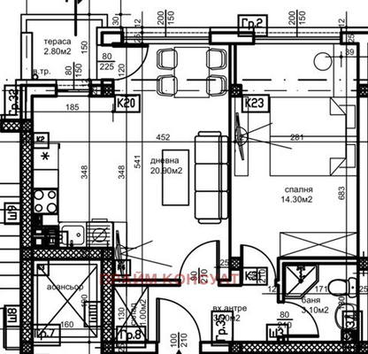 Photo 4 — Two-room apartment in Ostromila, Plovdiv with parking space