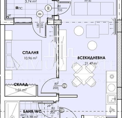 Снимка 5 — Двустаен апартамент в Остромила с тераса в Пловдив