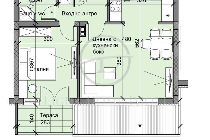 2-bedroom apartment in Plovdiv, Ostromila