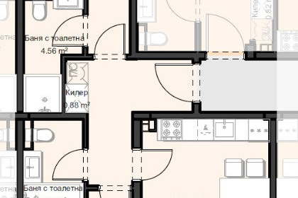 3-bedroom apartment in Plovdiv, Ostromila