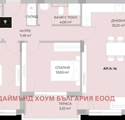 Снимка 2 — Тристаен апартамент с тераса в Остромила, Пловдив