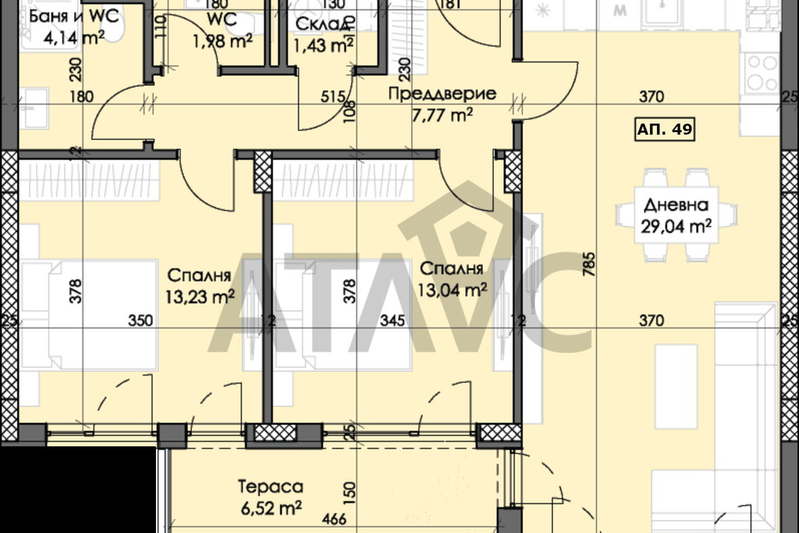 3-bedroom apartment in Plovdiv, Trakiya