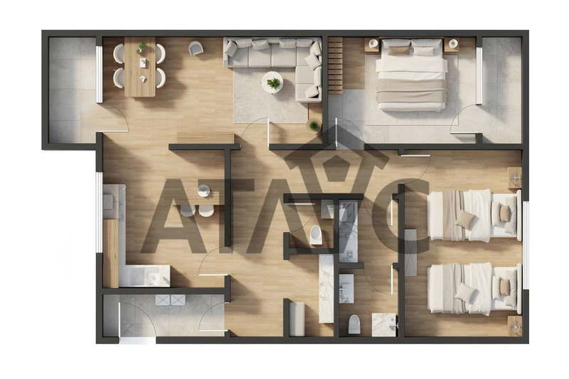 3-bedroom apartment in Plovdiv, Trakiya