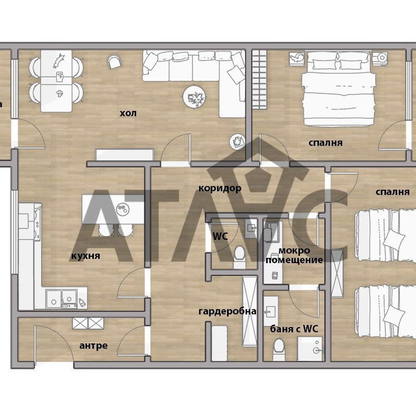 Photo 2 — 3-bedroom apartment in Plovdiv, Trakiya