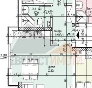 Снимка 2 — Двустаен апартамент с тераса в Въстанически, Пловдив