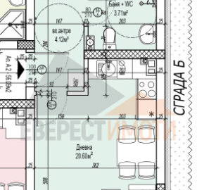 Снимка 3 — Двустаен апартамент с тераса в Южен, Пловдив