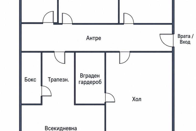 Тристаен апартамент в Захарна фабрика с гараж