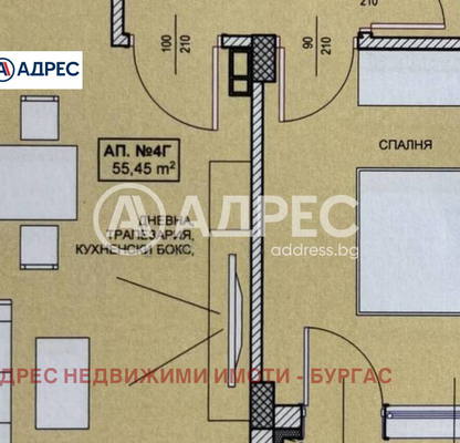 Снимка 3 — Двустаен апартамент в Бургас, Поморие