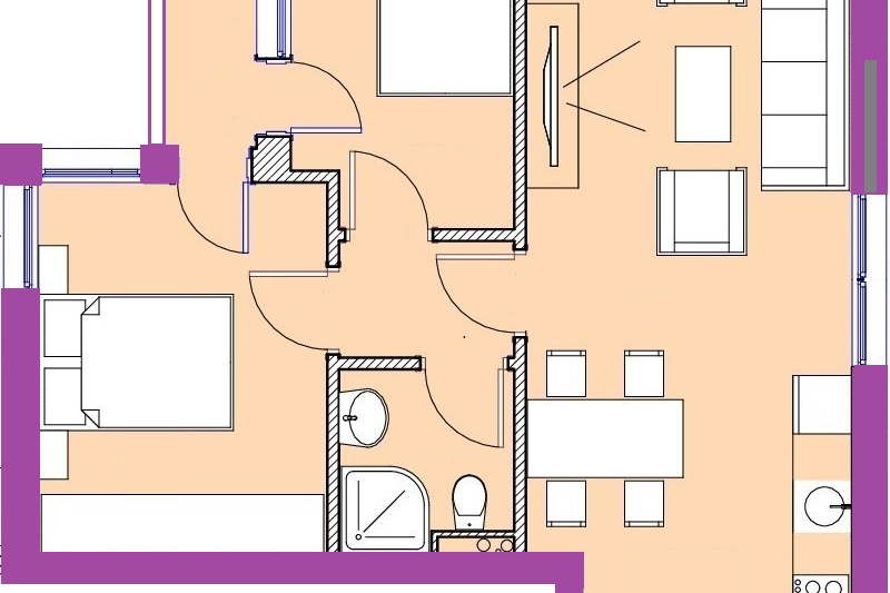 3-bedroom apartment in Oblast Burgas, Pomorie