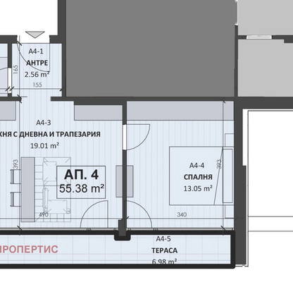 Снимка 2 — Двустаен апартамент в София, с. Горни Окол