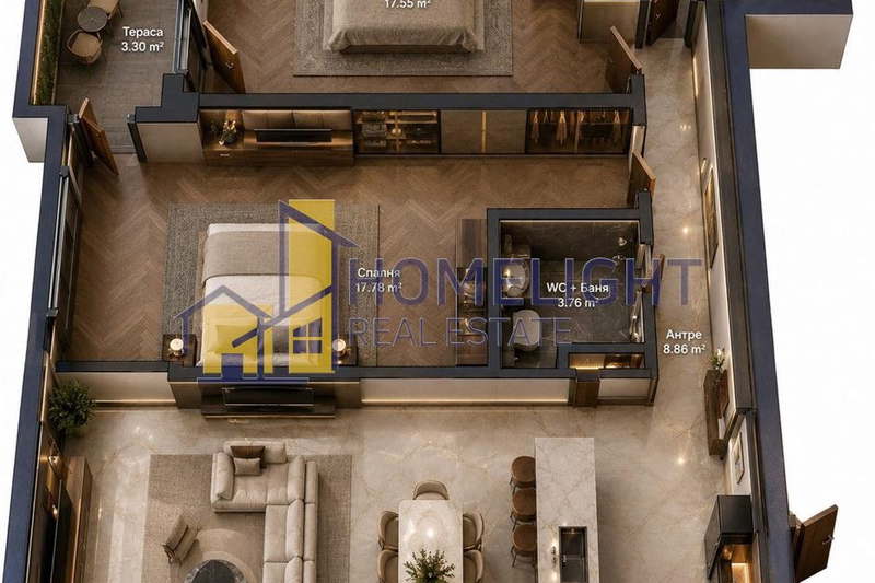 3-bedroom apartment in Oblast Pernik, Rudarci