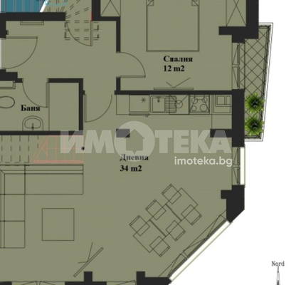 Снимка 2 — Тристаен мезонет в Банишора с три тераси и асансьор