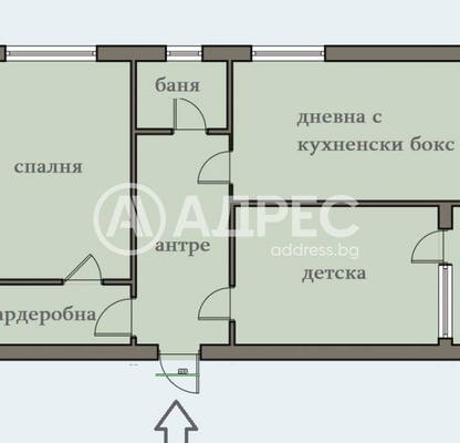 Снимка 5 — Просторен 2-стаен апартамент в Борово с тераса