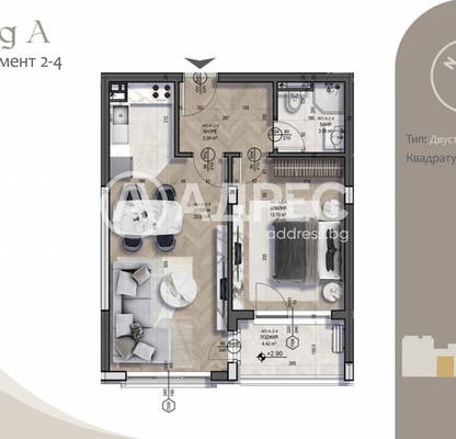 Снимка 4 — Двустаен апартамент с тераса в Бояна, София