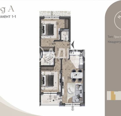 Снимка 4 — Тристаен апартамент с тераса в Бояна, София