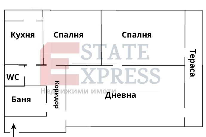 Тристаен апартамент с две тераси в Бъкстон, София