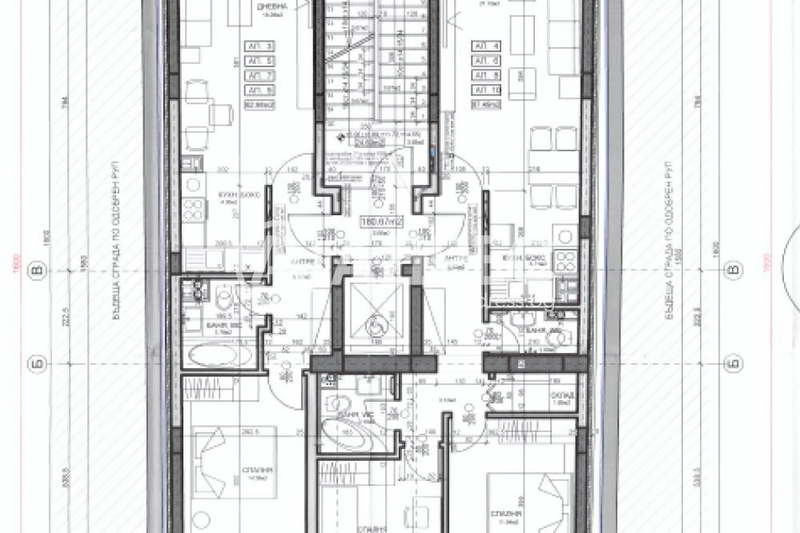 Three-room apartment with two terraces in Center, Sofia