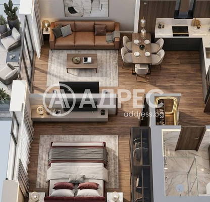 Photo 3 — Two-room apartment in Dianabad with terrace and elevator