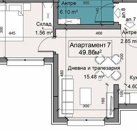 Снимка 3 — Двустаен апартамент в Драгалевци с гледка към Витоша