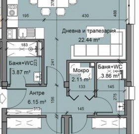 Снимка 3 — Тристаен апартамент с гледка към Витоша в Драгалевци
