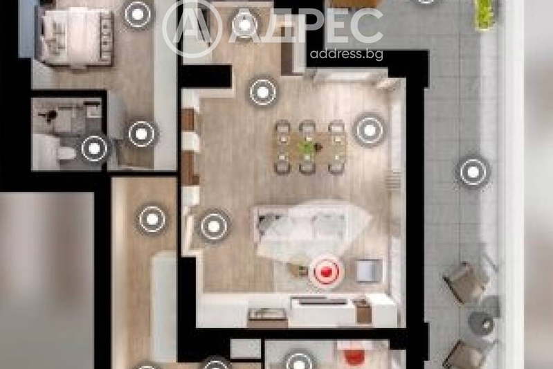 3-bedroom apartment in Sofiya, Drujba 1