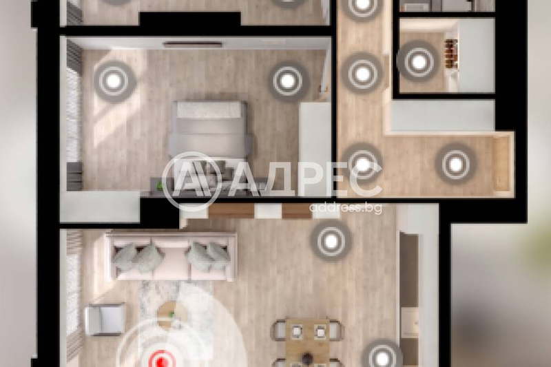 4-bedroom apartment in Sofiya, Drujba 1