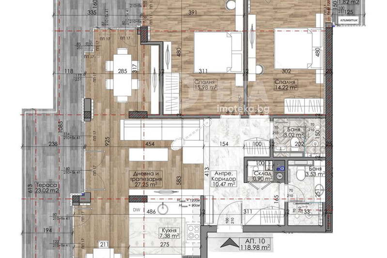 3-bedroom apartment in Sofiya, Goce Delchev