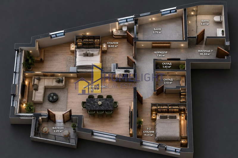 3-bedroom apartment in Sofiya, Hadji Dimityr
