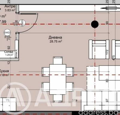 Снимка 4 — Едностаен апартамент в Красно село с тераса и асансьор