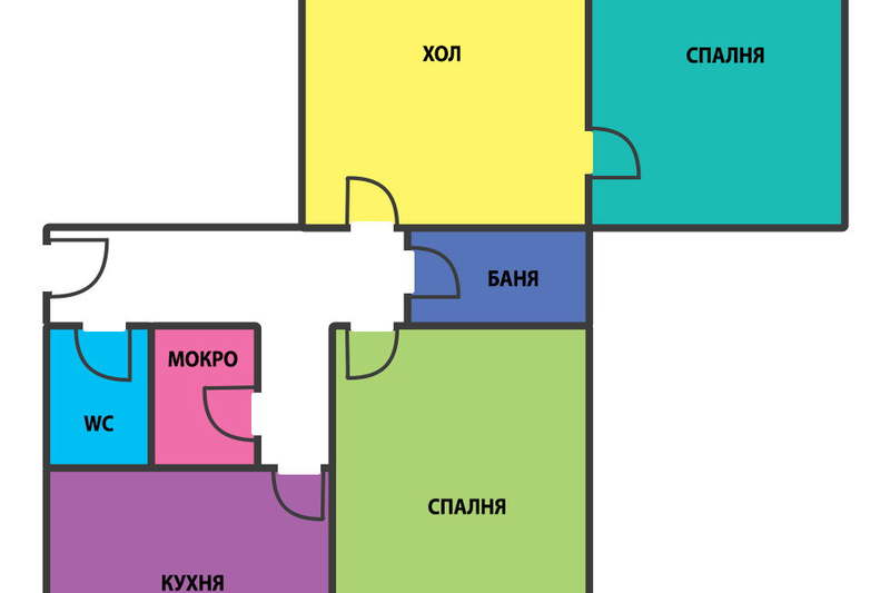 3-bedroom apartment in Sofiya, Lagera
