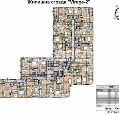 Снимка 2 — Тристаен апартамент в Люлин 2 с тераса и асансьор