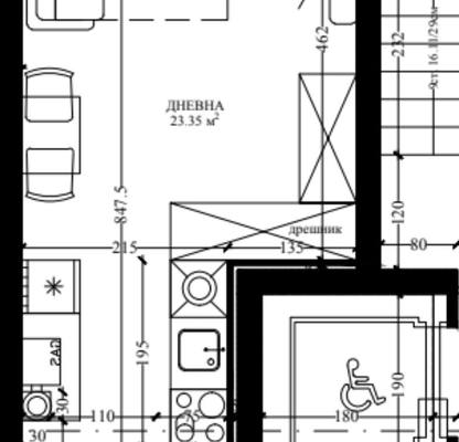 Снимка 2 — Едностаен апартамент в Малинова долина с ново строителство