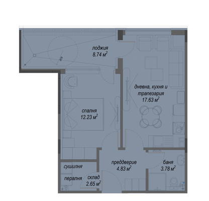 Photo 2 — 2-bedroom apartment in Sofiya, Malinova Dolina