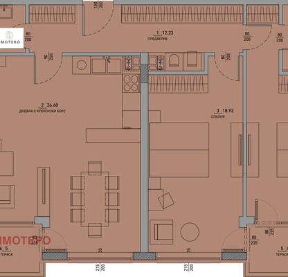 Снимка 2 — Тристаен апартамент с паркомясто в Малинова долина, София